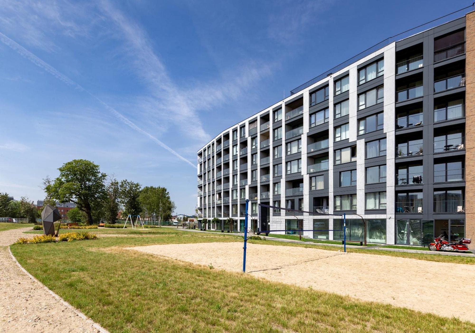 Chlebova - Riverside View Terrace, Free Parking, Gym & Kidsplay By Downtown Apartments グダニスク エクステリア 写真
