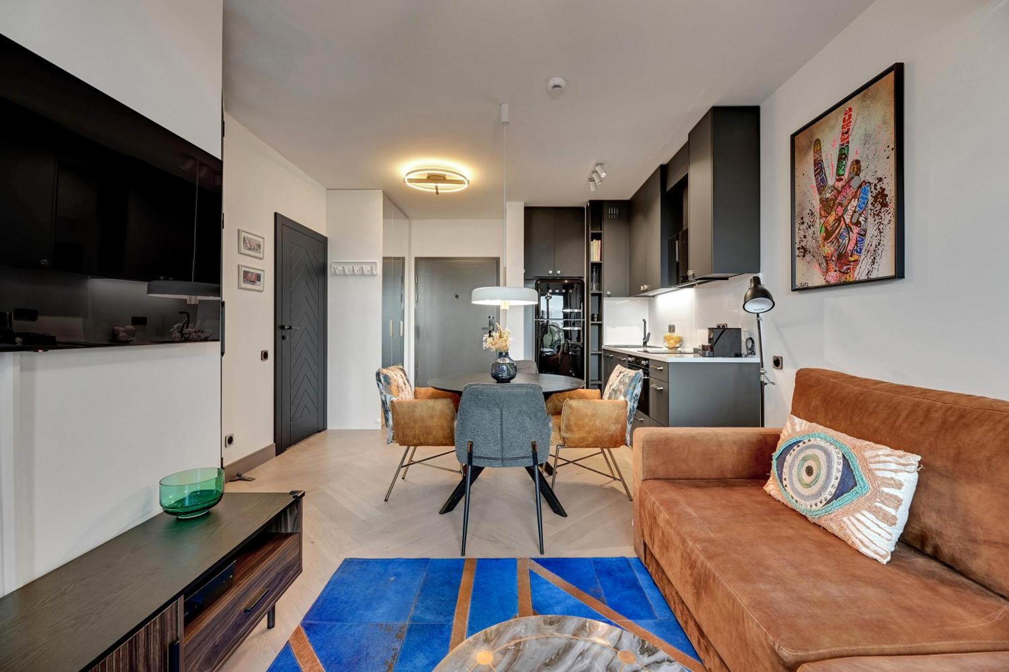 Chlebova - Riverside View Terrace, Free Parking, Gym & Kidsplay By Downtown Apartments グダニスク 部屋 写真