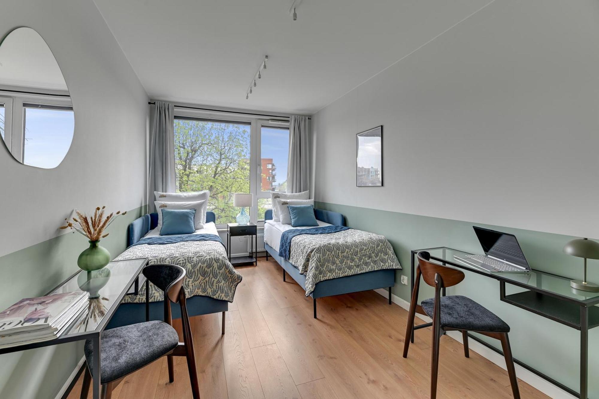 Chlebova - Riverside View Terrace, Free Parking, Gym & Kidsplay By Downtown Apartments グダニスク 部屋 写真