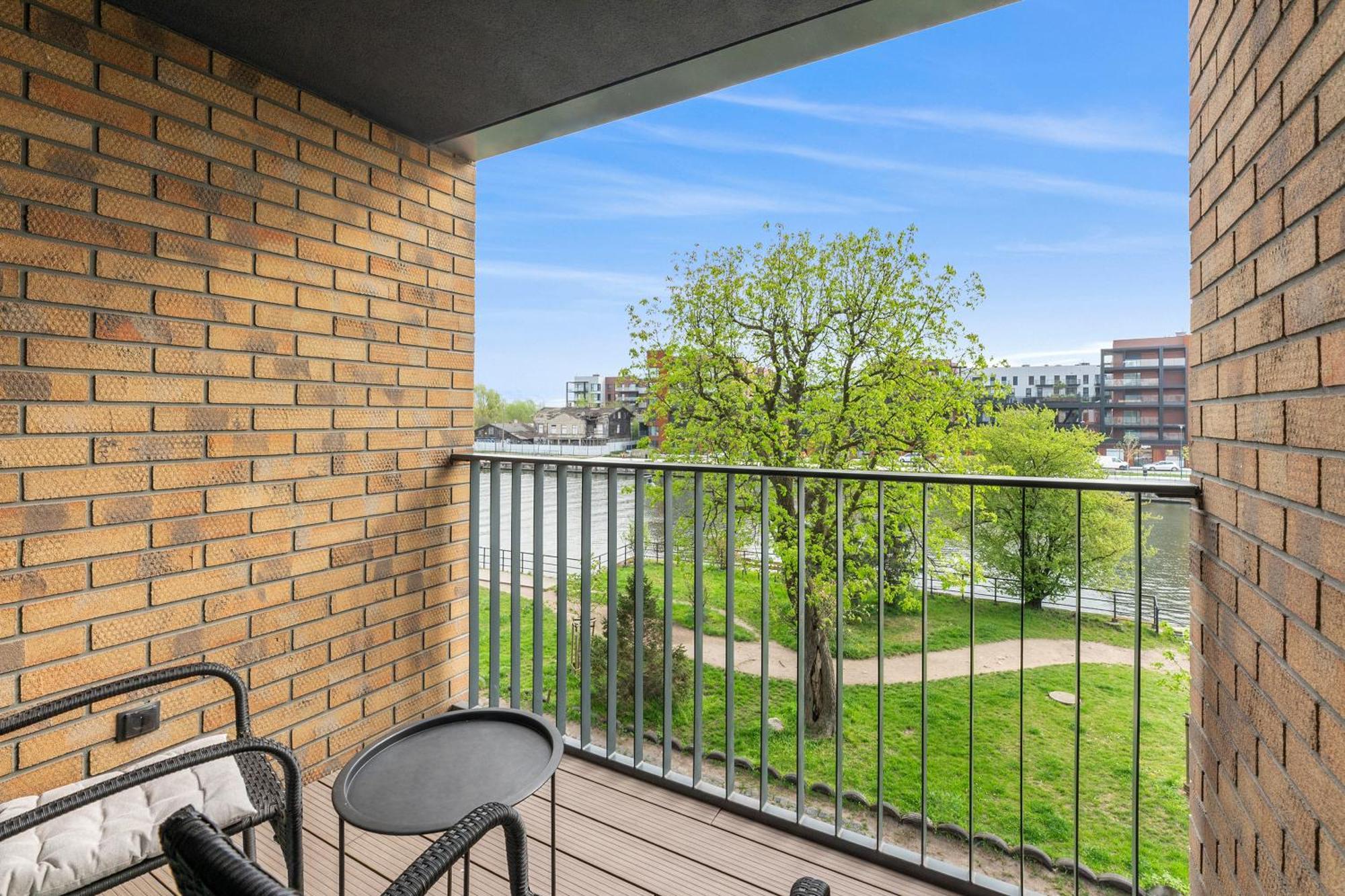 Chlebova - Riverside View Terrace, Free Parking, Gym & Kidsplay By Downtown Apartments グダニスク エクステリア 写真